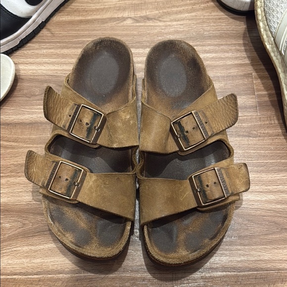 Brown Double-Strap Sandals - Picture 1 of 2